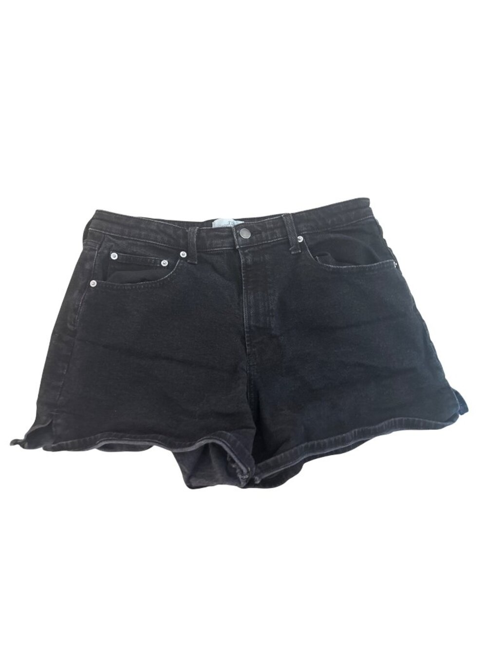 Universal Thread Shorts Size 14 High Rise A-Line Black Denim Casual Basic